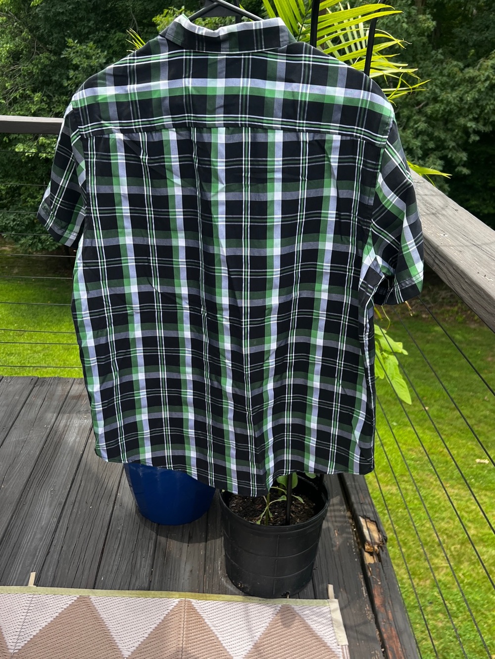 Tony Hawk Plaid Short Sleeve Button Up Shirt Men’s Large. - Picture 4 of 8